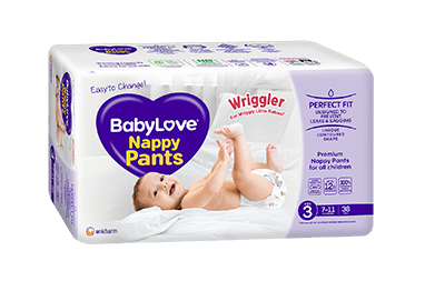 Babylove Nappy Pants Size 5 (12-17kg) 25 pack